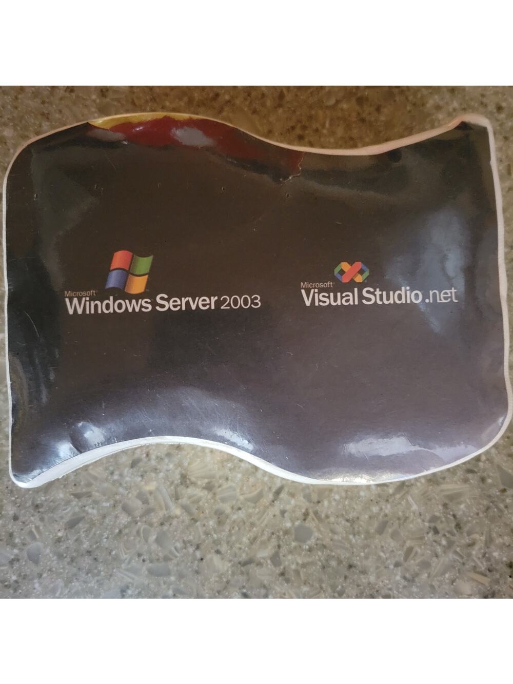 Rare Vintage Microsoft Windows Server 2003 T-shirt Compressed White Size Unknown